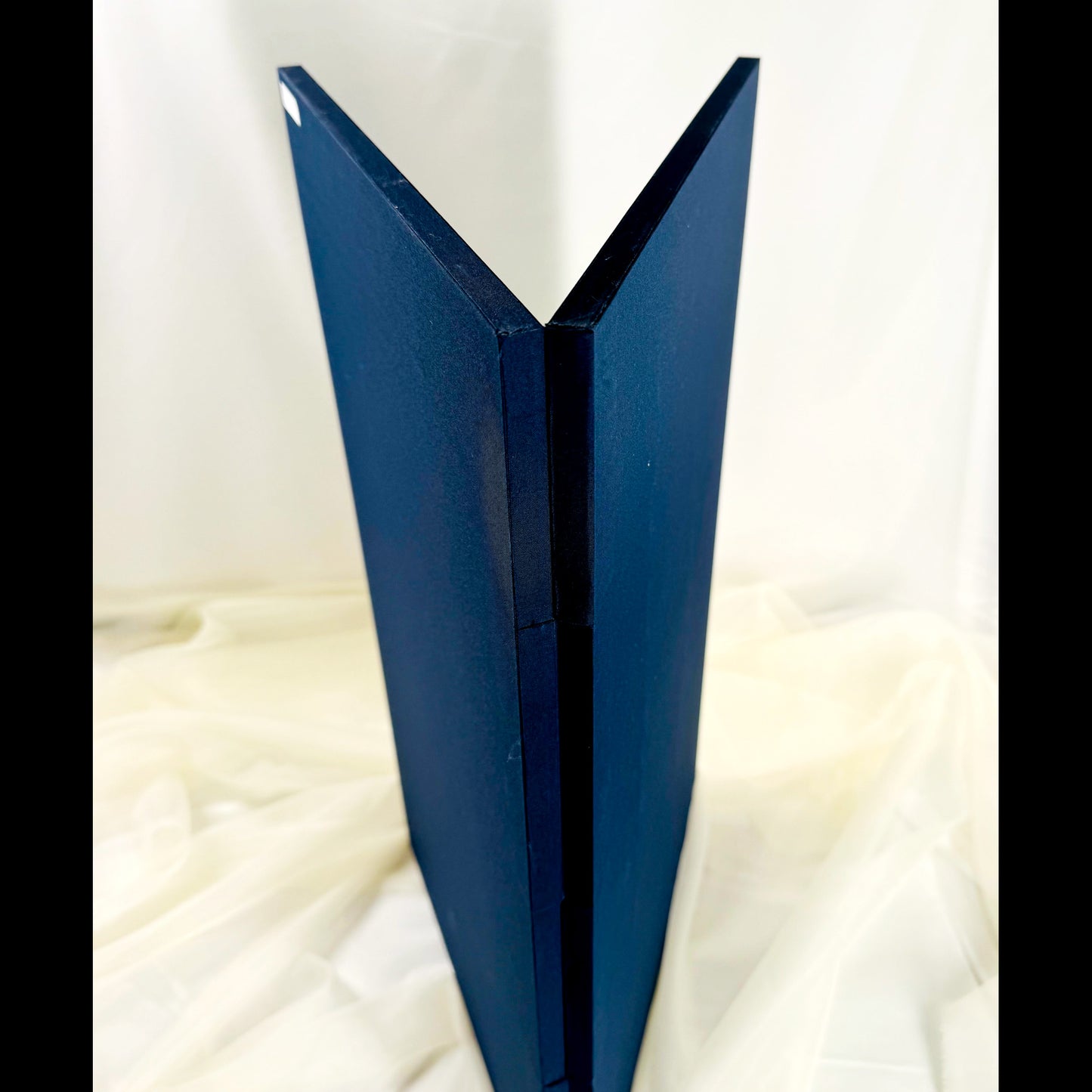 Byōbu Folding Screen with Sakura Blossom and Checkerboard Design 04