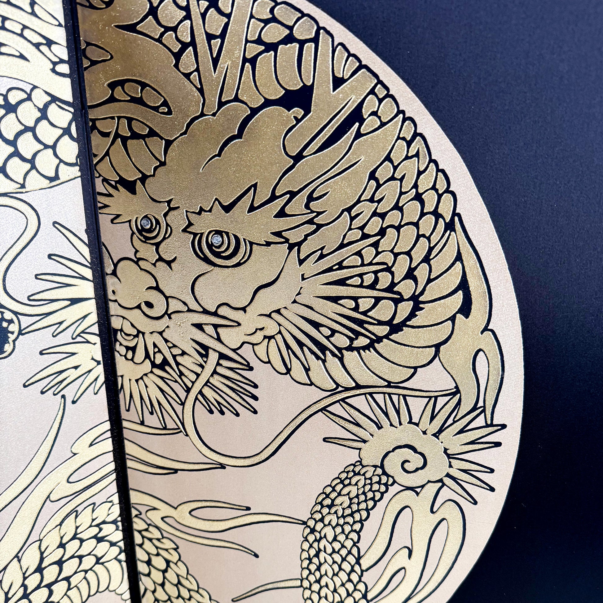 Gold Dragon Folding Screen by Gahō – Two-Panel Byōbu 03
