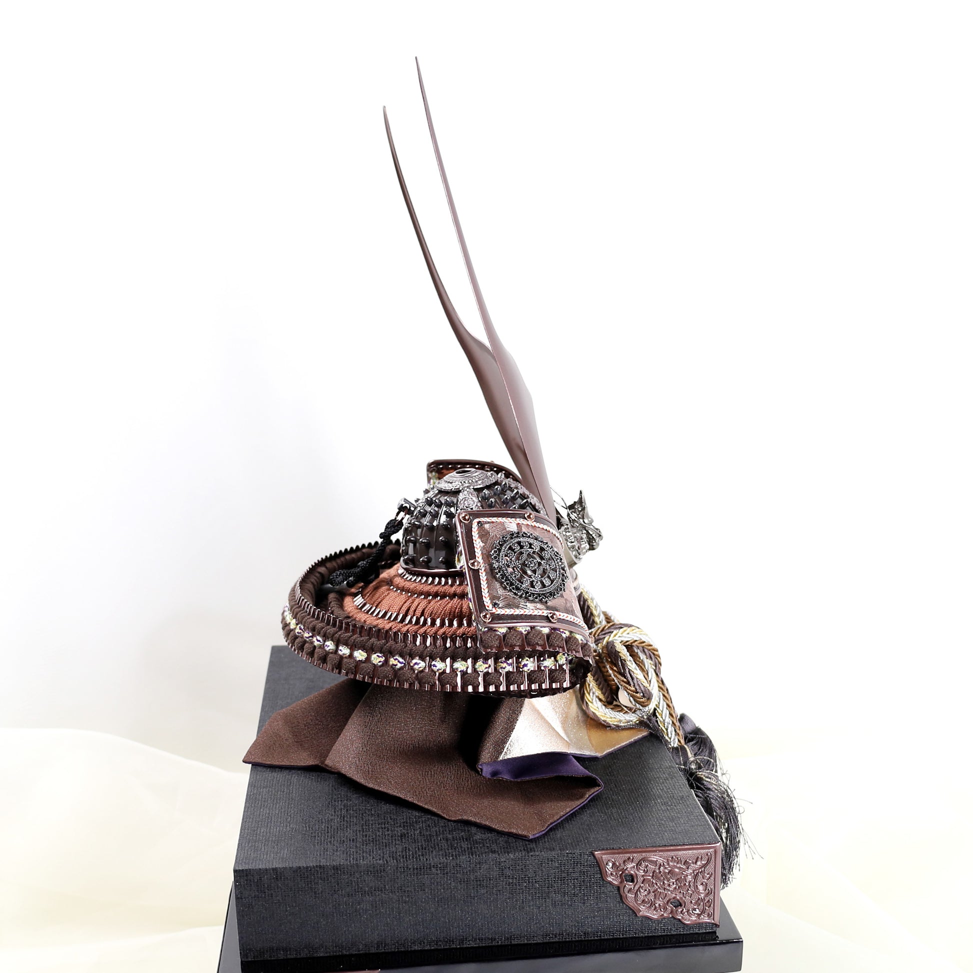 Miyachu Handmade Samurai Kabuto in Deep Brown 05