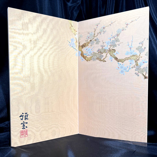 Byobu Folding Screen “Plum Blossoms” by Gaho 01
