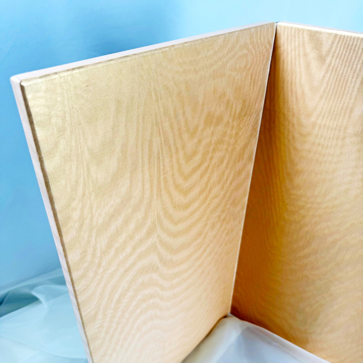 Gold-Toned Folding Screen Byobu (2-Panel) 02