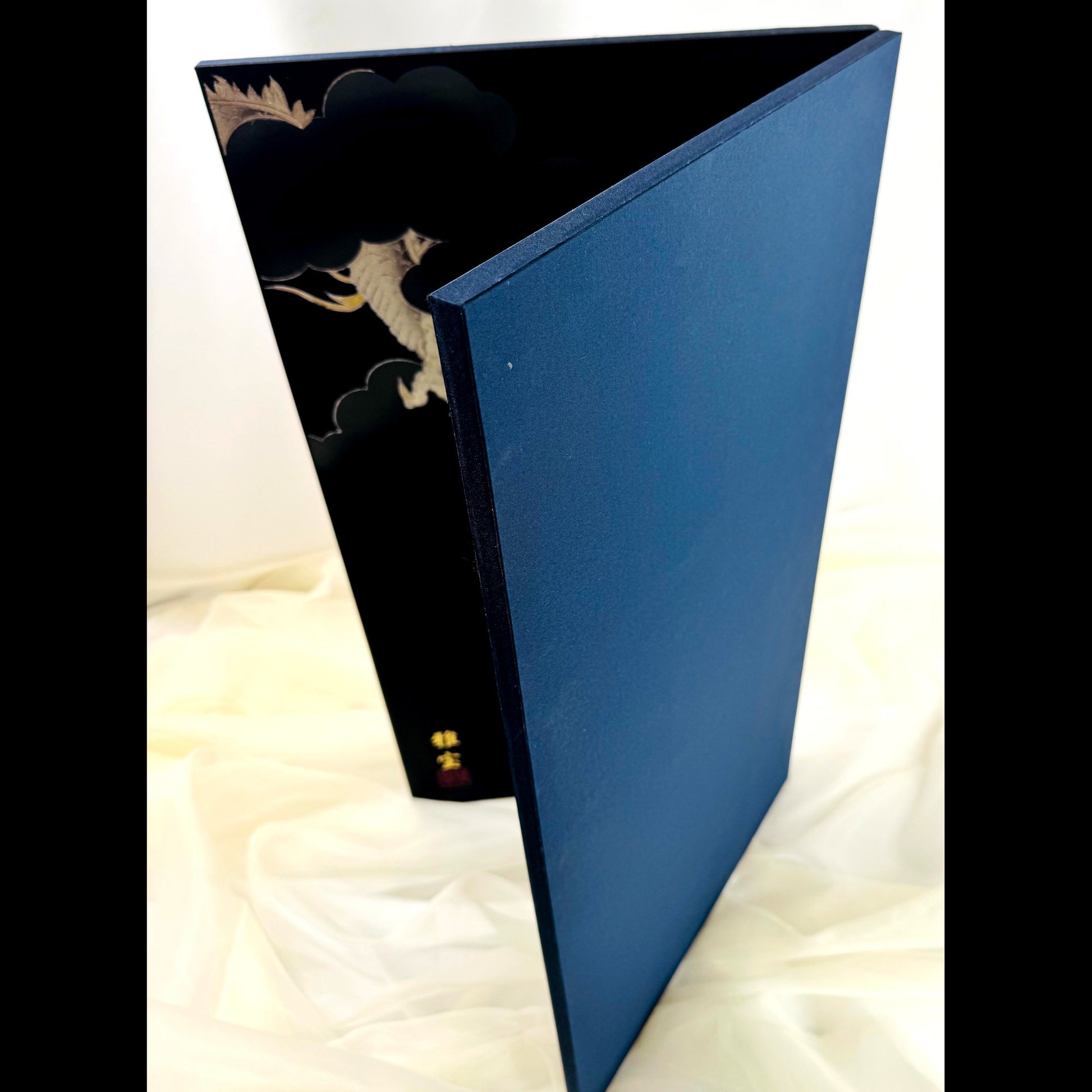 Gold & Silver Dragons Folding Screen by Gahou | Byōbu with Genuine Gold Detailing 07