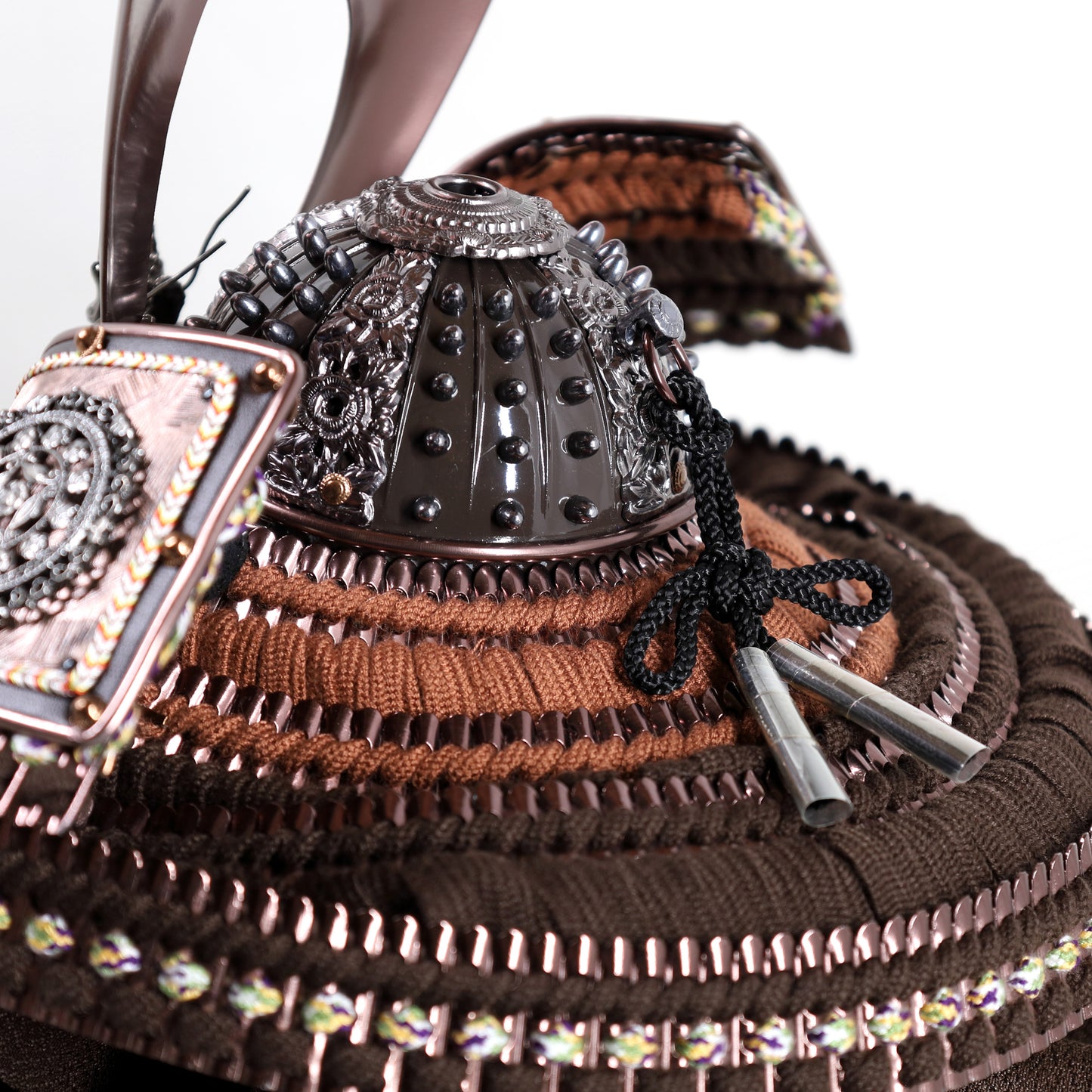 Miyachu Handmade Samurai Kabuto in Deep Brown 04