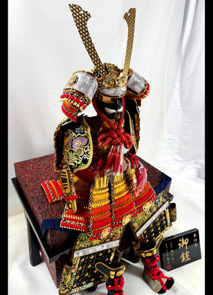 Samurai Armor Set by Master Armorer Taketo Ogata – Display Yoroi with Storage Base 05