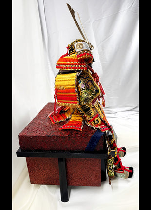 Samurai Armor Set by Master Armorer Taketo Ogata – Display Yoroi with Storage Base 06