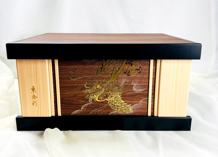 Samurai Kabuto Armor Set with Storage Base & Dragon Byōbu – Wearable Display by Miyachu 09