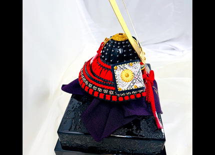 Samurai Kabuto Helmet Display by Master Artisan Tatsuhiro | With Lacquered Base 04