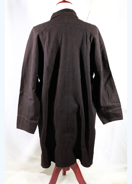 Mud-Dyed Denim Jacket - Long