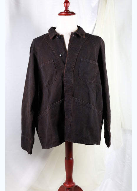 Amami Mud Dyed Cotton Denim Work Jacket