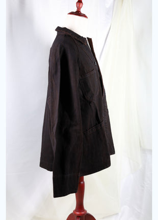 Amami Mud Dyed Cotton Denim Work Jacket