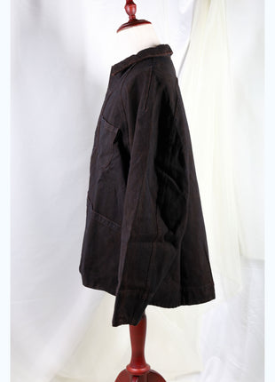 Amami Mud Dyed Cotton Denim Work Jacket