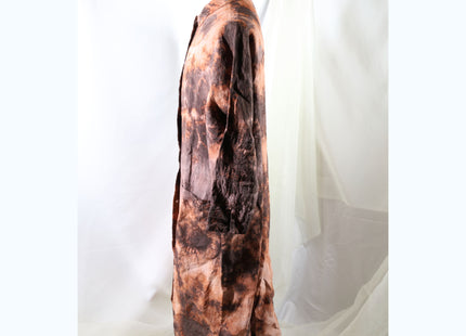 Amami Mud Tie-Dyed Relaxed Linen Long Shirt Coat