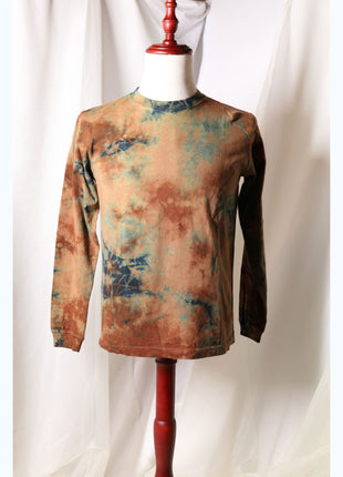 Amami Mud & Indigo Dyed Long Sleeve T-Shirt (Tie-Dye / S)