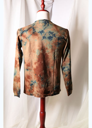 Amami Mud & Indigo Dyed Long Sleeve T-Shirt (Tie-Dye / S)