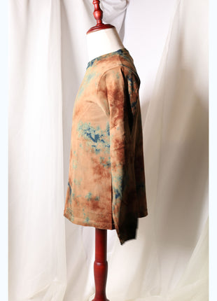 Amami Mud & Indigo Dyed Long Sleeve T-Shirt (Tie-Dye / S)