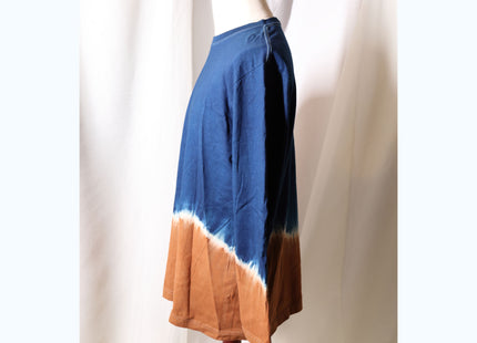 Amami Mud & Indigo Dyed Long Sleeve T-Shirt (Horizontal Two-Tone / XL)