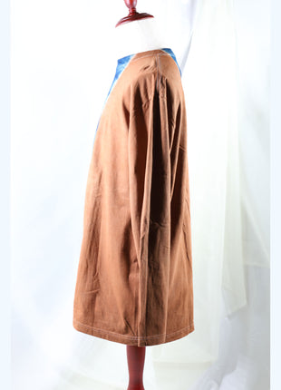 Amami Mud & Indigo Dyed Long Sleeve T-Shirt (Two-Tone)