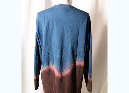 Amami Mud & Indigo Dyed Long Sleeve T-Shirt (Horizontal Two-Tone / XXL)