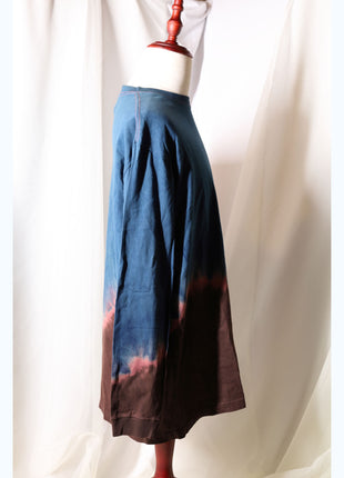 Amami Mud & Indigo Dyed Long Sleeve T-Shirt (Horizontal Two-Tone / XXL)