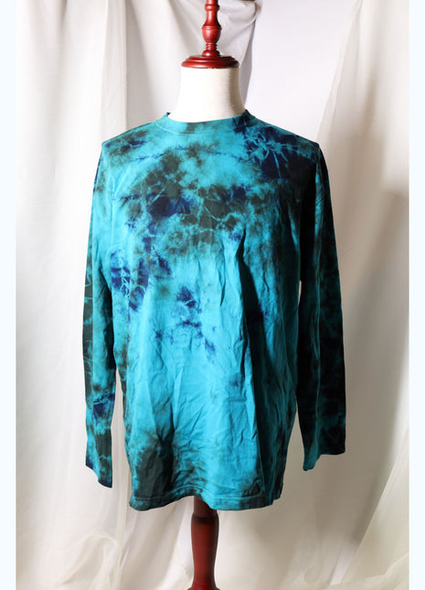 Amami Mud & Indigo Dyed Long Sleeve T-Shirt (Tie-Dye / XXL)