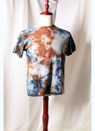 Amami Mud & Indigo Tie-Dye T-Shirt (Earth & Indigo / S)