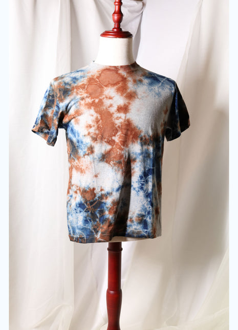 Amami Mud & Indigo Tie-Dye T-Shirt (Earth & Indigo / S)