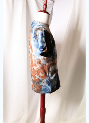 Amami Mud & Indigo Tie-Dye T-Shirt (Earth & Indigo / S)