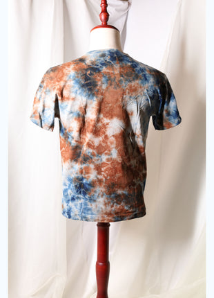 Amami Mud & Indigo Tie-Dye T-Shirt (Earth & Indigo / S)