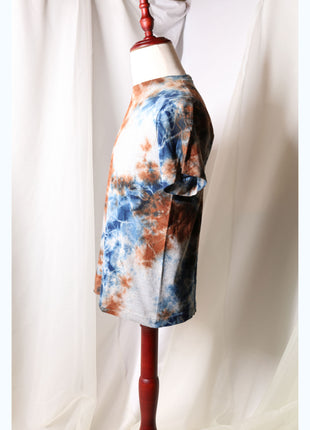 Amami Mud & Indigo Tie-Dye T-Shirt (Earth & Indigo / S)