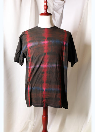 Amami Mud & Indigo Dyed T-Shirt (Grid Pattern / XL)