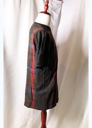 Amami Mud & Indigo Dyed T-Shirt (Grid Pattern / XL)