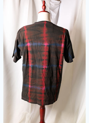 Amami Mud & Indigo Dyed T-Shirt (Grid Pattern / XL)