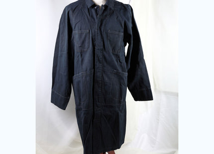 Amami Mud & Indigo Dyed Cotton Twill Long Work Coat