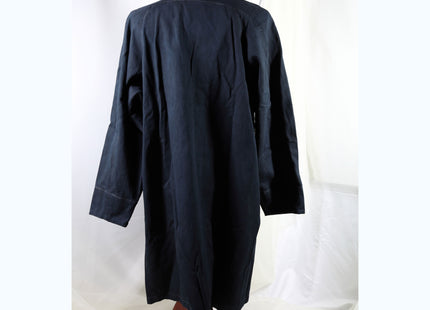 Amami Mud & Indigo Dyed Cotton Twill Long Work Coat