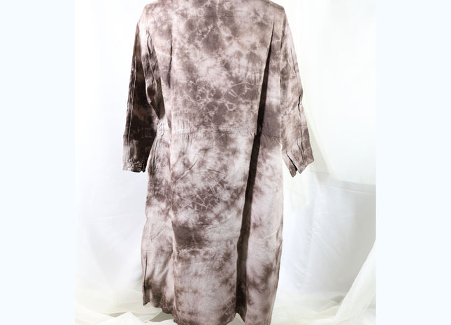Amami Mud Tie-Dyed Linen Long Shirt / Tunic